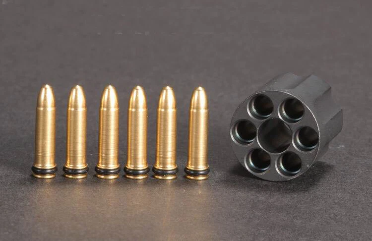 Titanium Revolver Magazine Shaped Lanyard Knife Bead Paracord Pendant Detachable - Image 2 of 4