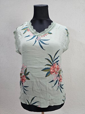EK5764 Damen Bluse von Promod, blassgrün, Gr. 44