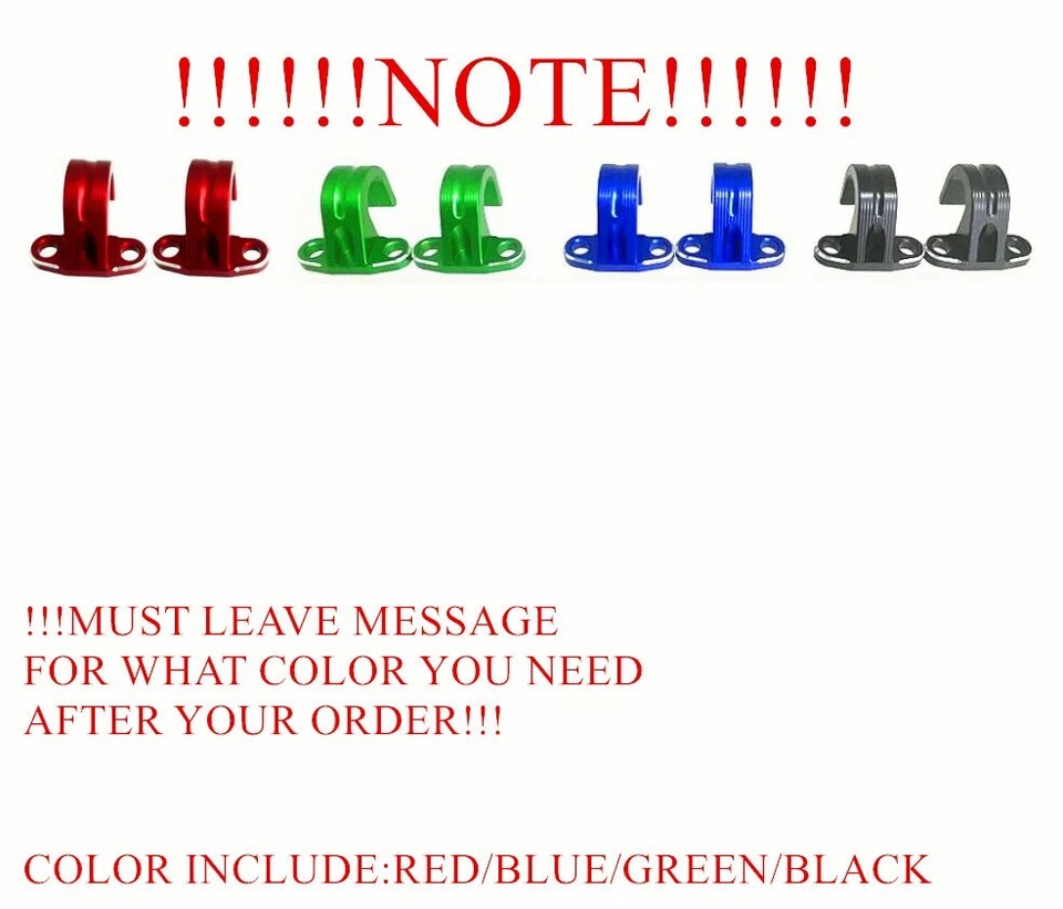 For Honda CR 125R 250R 500R 1987-2001 2X Rear Brake Line Hose Cable Guide Clamp - Image 2 of 4