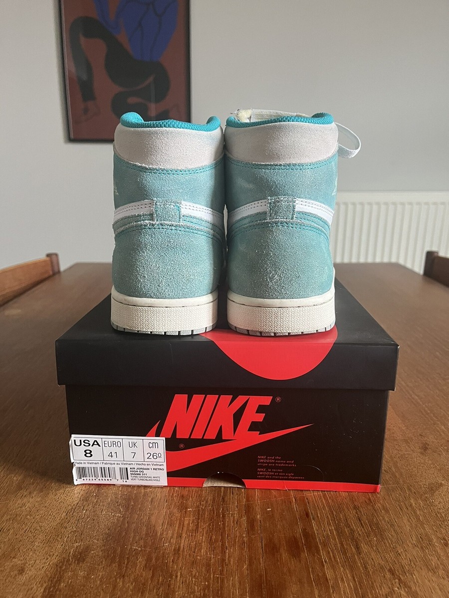 Nike air Jordan 1 retro high OG turbo green UK 7 | eBay UK