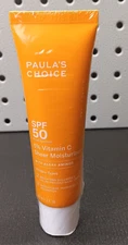 Paula's Choice 5% Vitamin C Sheer Facial Moisturizer SPF 50-2 oz NWOB Exp 4/2025