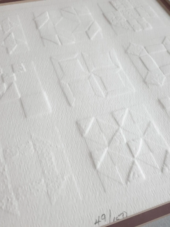 Impresión en relieve de Susan Morrison "Bride's Quilt", 11,5 por 13 pulgadas Foto 3 de 4