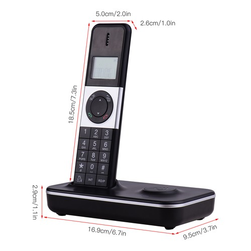 Bisofice D1002 Cyfrowy telefon bezprzewodowy Funkcja wstępnego wybierania i edycji J3S5 - Zdjęcie 11 z 12