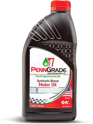 , 71196, Synthetic Blend High Performance Oil SAE 20W-50, 1 Quart (12 Pack)