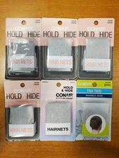 6 Pks of 3: Conair Hold & Hide Brown Hair Nets #55332N (3324 R6P8)