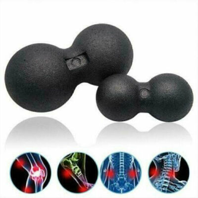 2 PCS 8/12cm Doppelball Faszienrolle Faszien Massage Fitnessrolle Peanut Ball