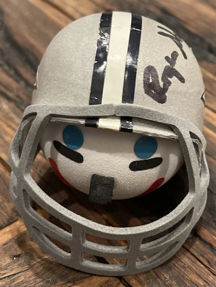 Roger Staubach Autographed/Signed Cowboys Micro Helmet PSA/DNA Authentic COA - Image 3 of 4