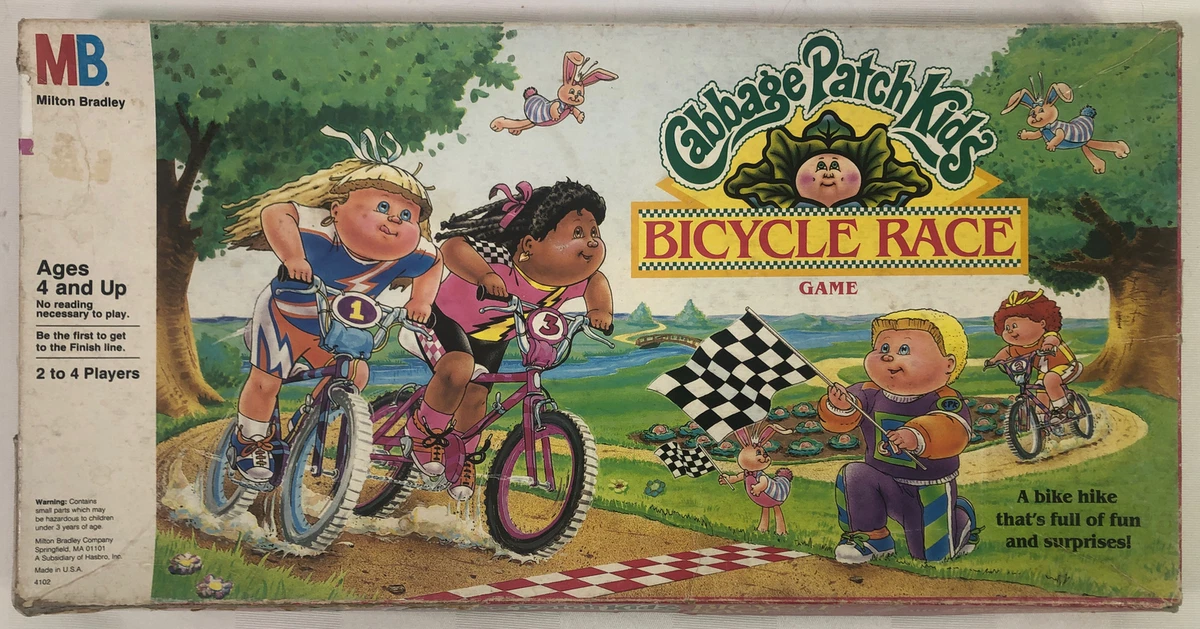 Cabbage Patch Kids Bicycle Race Board Game Vintage