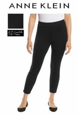 Anne Klein Ladies' Women's Tummy Control Ponte Pant  Black  Size Variety