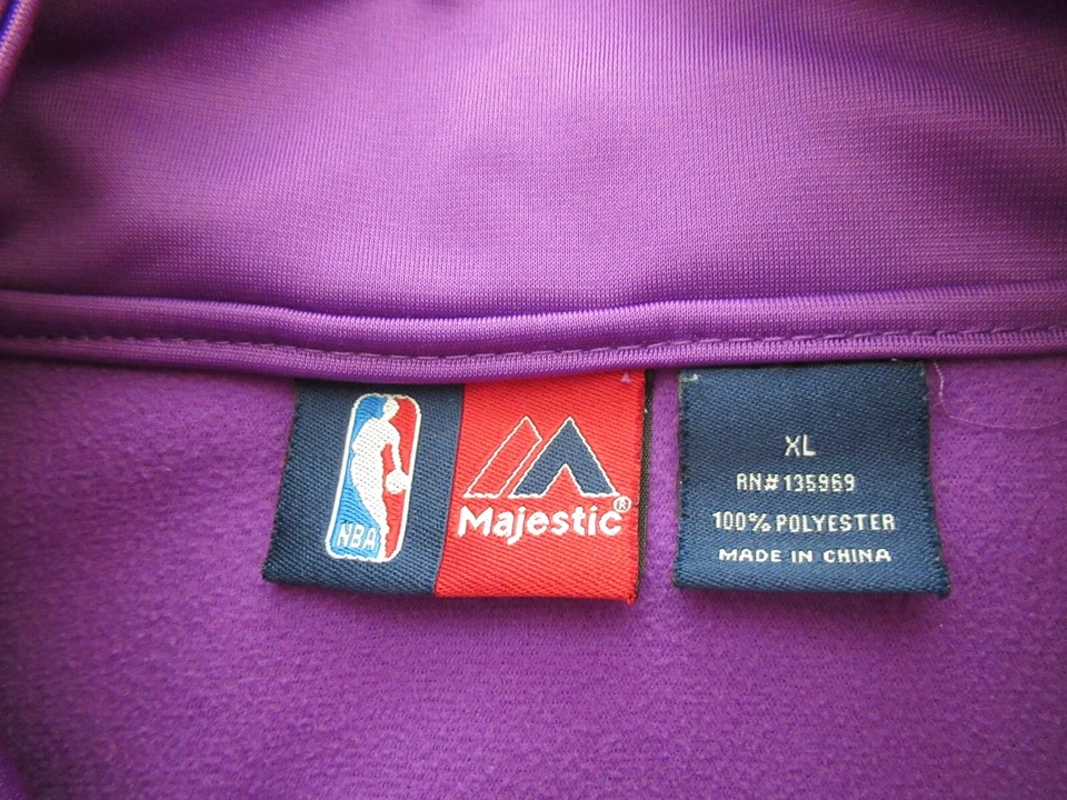 Chaqueta de calentamiento para mujer Los Angeles Lakers majestuosa con logotipo bordado talla XL Foto 2 de 4