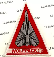 US NAVY VF-1 WOLFPACK F-14 TOMCAT 5-INCH TRIANGLE PATCH (N12) NAVAL AVIATION