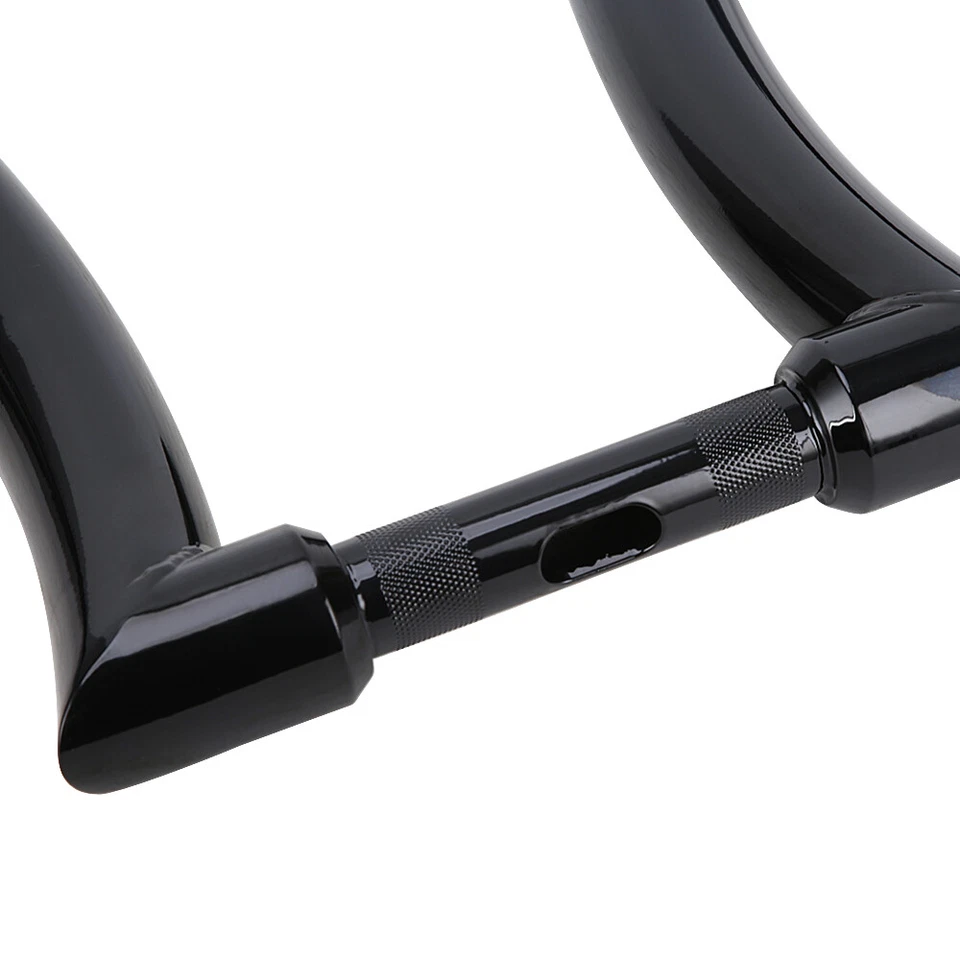 12" Rise 2'' Hanger Bar Handlebar Fit For Harley Breakout Road King Softail FLS Foto 4 de 4