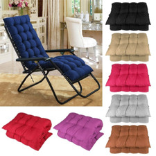 Funda de cojín de algodón de repuesto alfombrilla de asiento para tumbona silla reclinable roja