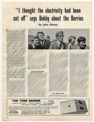 Rockin' Berries Bobby Thompson Electricity Had Been Cut Off Beat Instrumental 