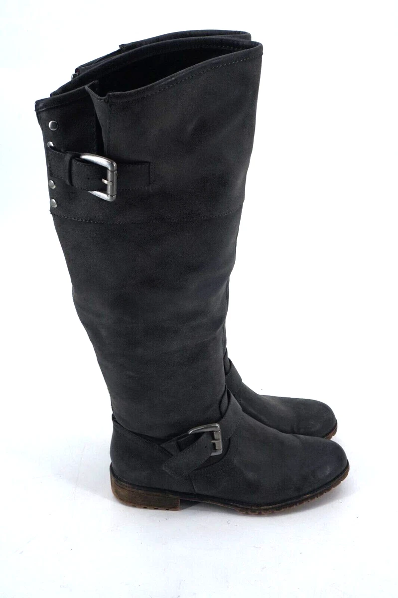 Madden girl knee clearance high combat boots