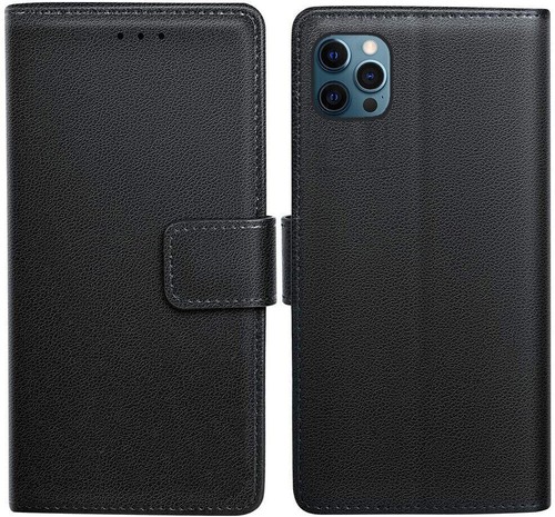 Leather Book Cover Wallet Flip Phone Case For iPhone 14 13 12 11 XR XS Pro Max - Picture 2 of 18