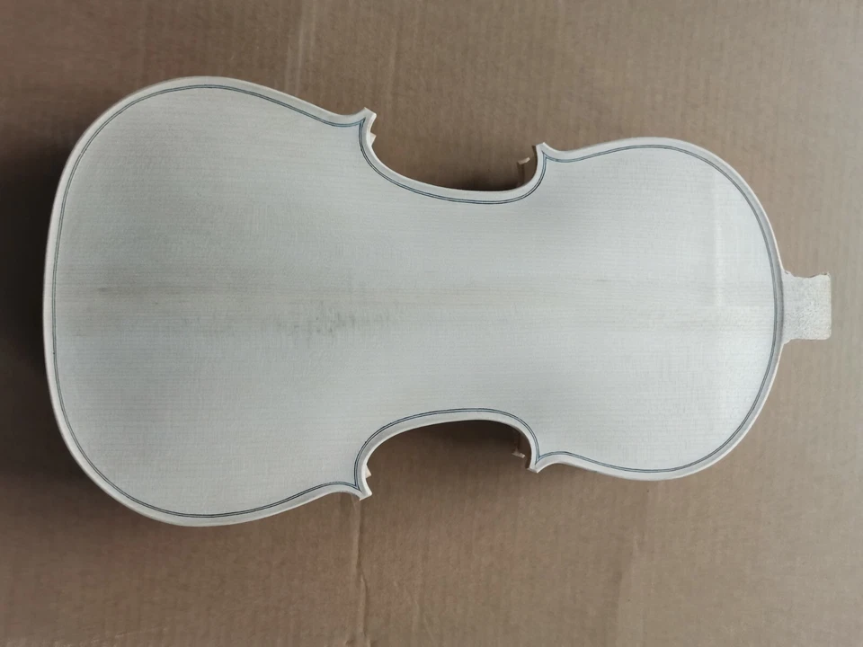 4/4 Violin Body Unfinished Maple Spruce Solid DIY violin luthier Lamber - Image 4 of 4