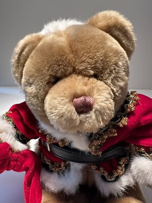 Godiva 2001 Santa Clause Teddy Bear 8” Plush Stuffed Animal