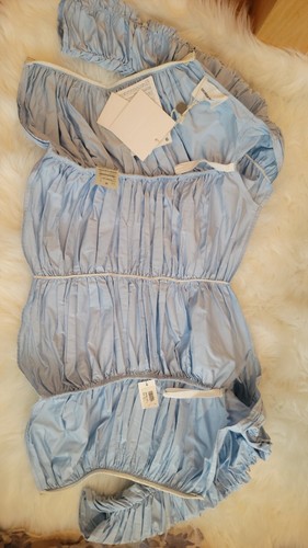 $600 NWT GEORGIA ALICE BLUE RUFFLE TOP - Picture 11 of 12
