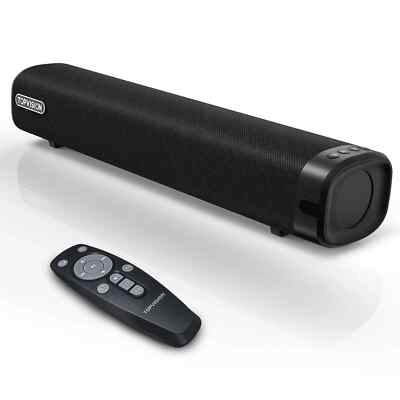 TOPVISION Sound Bar Wireless Bluetooth 5. 3D Surround Optical AUX RCA USB SB0040