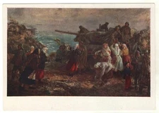 1961 WW2 Military War Liberation of Soviet Estonia Army Tank OLD Russia Postcard