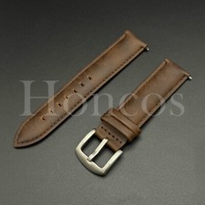 18 20 22 MM Satin Genuine Leather Watch Band Strap Fits for Longines D/BN Quick