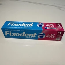 Fixodent Complete Original Denture Adhesive Cream, 2.4 oz, 1 Pack 68g