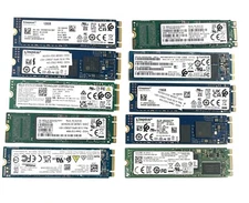 Lot of 10 Mix Brand ( Samsung Kingston PHISON ) 128GB SSD M.2  2280