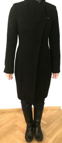 Cappotto Zara cappotto di lana nero taglia XS NUOVO - Foto 1 di 3
