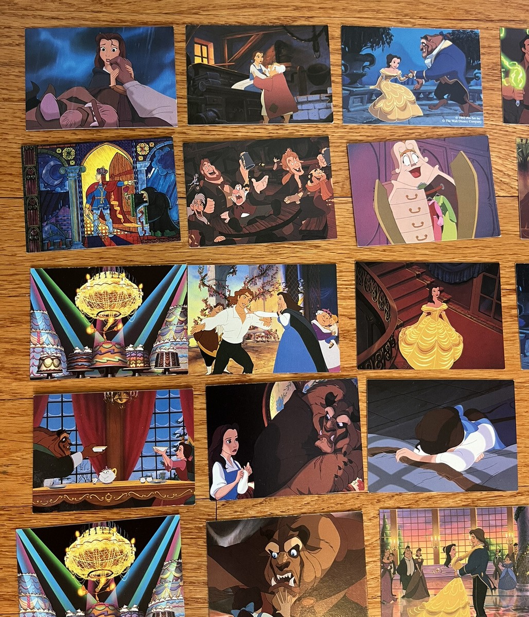 Lot 29 Beauty & The Beast Trading Cards Pro Set Disney 1992