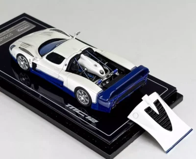YMモデル 1/64 マセラティ MC12 ストラダーレ YM 1:64 White MC12 Stradale V12 Racing Sports Model Diecast Resin