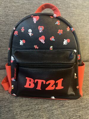 Hot Topic BT21 Character Hearts Mini Backpack Valentine’s Day