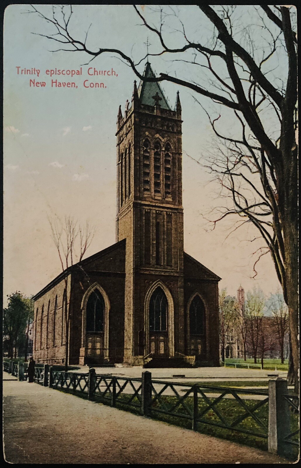 NEW HAVEN, CONN. C.1910 PC.(A32)VIEW OF TRINITY EPISCOPAL CHURCH eBay