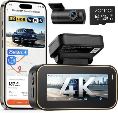 70mai A810 Lite Dashcam 4K 2160P 1080