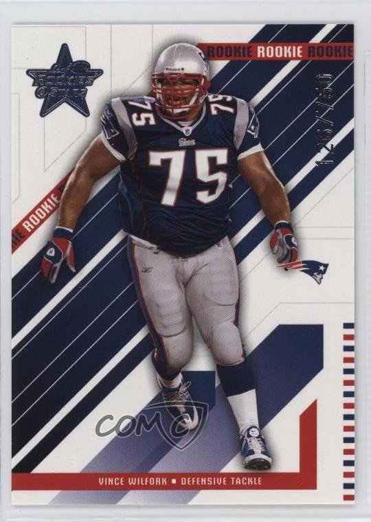 2004 Leaf Rookies & Stars Rookie /750 Vince Wilfork #246 7v7