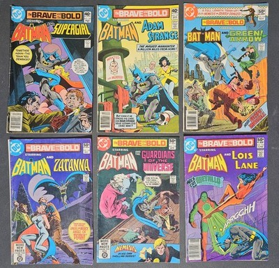 6 Brave and the Bold Comics #160 161 168 169 173 175 VG Bronze Batman Supergirl