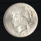 US Coin 1923 Peace Silver Dollar Frosty BU NO RESERVE!