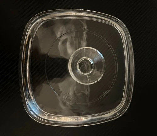 PYREX CORNINGWARE A-7-C Vintage Replacement Clear Glass Lid, Square