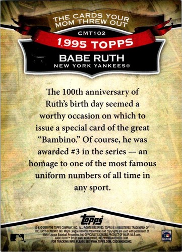 1995 Topps #3a Babe Ruth | eBay