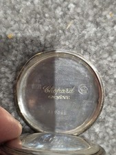 Antique Chopard Pocket Watch 15 Rubis 0.800 ster. Silver   Working Chronometre