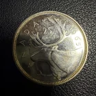 1965 Canada 25 Cents Quarter, .800 Silver Coin KA130