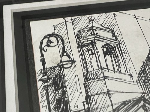 MCM Sketched ART Geometric Abstract Architecture Drawings Signed G. A. Diadone - Picture 13 of 24