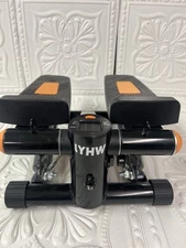 Stepper With Resistance Bands, Hydraulic Mini Stepper With LCD Monitor Full Body