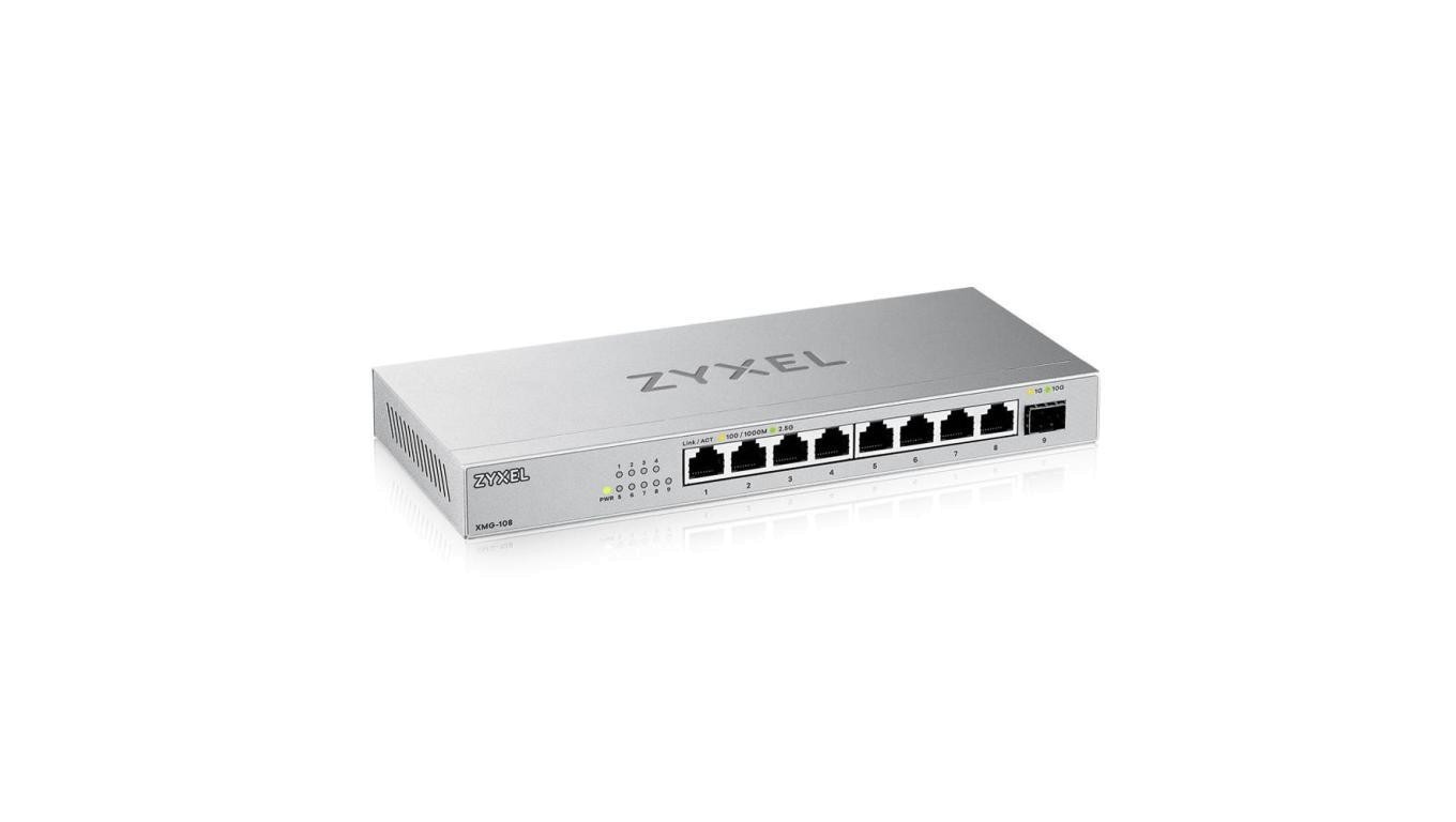 Non Communiqué Zyxel Xmg-100 Series Xmg-108 - Commutateur - Non Géré - Non Géré - 8 X 100/1000/2.5G + 1 X Gigabit Sfp / 10 Gigabit Sfp+ - De Bureau, Fixation Murale - Image 2