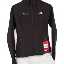 The North Face Apex Bionic Softshell Jacket Womens Black Logo Lined Full Zip M