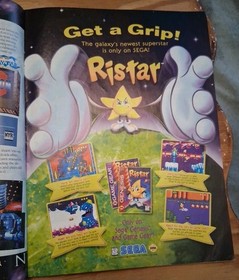 RARE May 1995 Sega Visions Video Game Magazine Sega Saturn It's Out There Promo