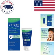4oz Daily Cleanser with 5 Benzoyl Peroxide Non-Comedogenic Acne Treatment