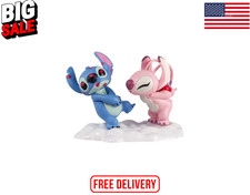 Disney Stitch & Angel Kissing Figurine - Valentine’s Day Gift for Girlfriend