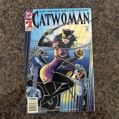 Catwoman #1 VF 1993 DC Comics Embossed Cover New Never Read Condition