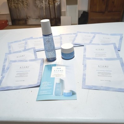 Atomy Hydra Brightening Care Lot -  Capsule Essence, Cream, 10 Gel Masks.  New
